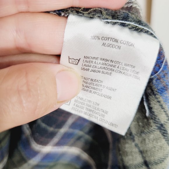 Boston Traders Long Sleeve Button Down Shirt Plaid Flannel Collared Casual Med - Picture 4 of 11